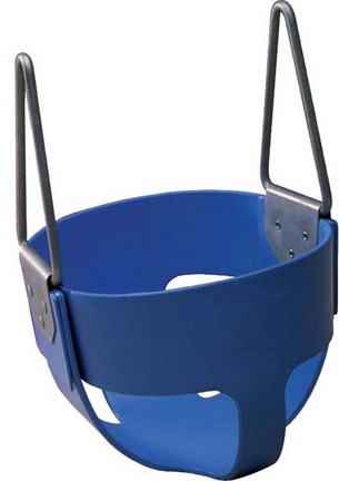 Enclosed Blue Rubber Swing Seat