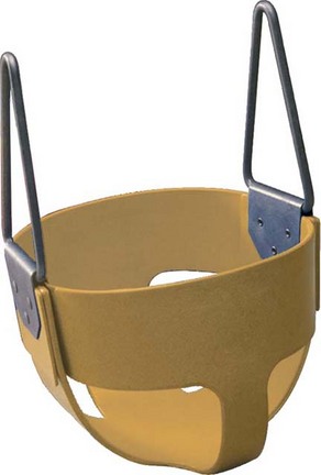 Enclosed Tan Rubber Swing Seat