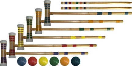 Deluxe Croquet Set for 6 Players 