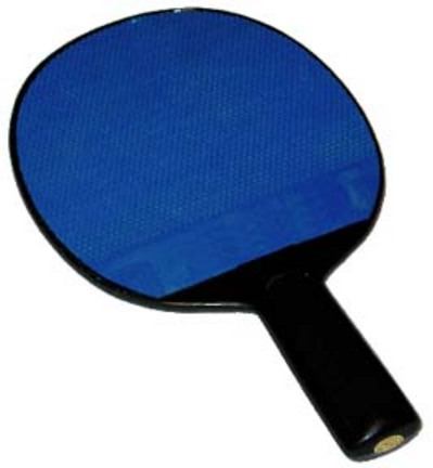 Poly Table Tennis Paddles with Rubber Face - Set of 4