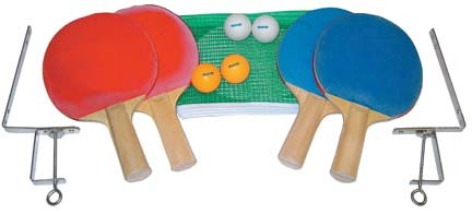 Olympia Sports 4-Player Table Tennis Racket and Ball Set (2 Sets Total)