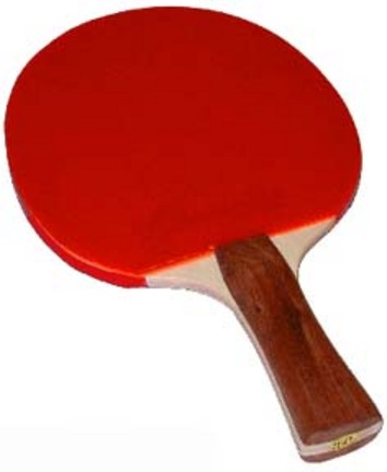 Deluxe 7-Ply Flared Handle Table Tennis Paddles - Set of 4