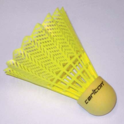 Yellow Medium Speed Tournament Badminton Shuttlecocks - 3 Tubes Of 6 (18 Total)