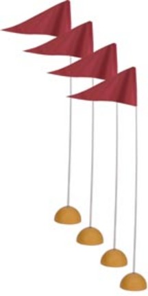 Indoor / Outdoor Corner Flags - Set of 4