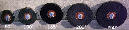 100' (30 Meters) Fiberglass Measuring Tape with Closed Reel (Set of 3)
