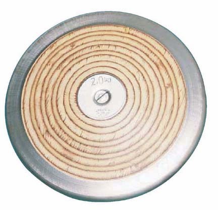 Collegiate 2 kilos Practice Wood Discus (Set of 3)