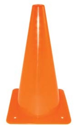 9" Poly Drill Cones - 1 Dozen