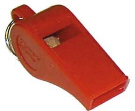 2" Red Official's Whistles - 1 Dozen