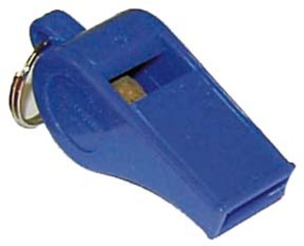 2" Blue Official's Whistles - 1 Dozen