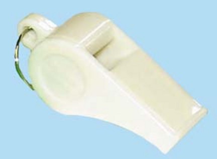 2" White Official's Whistles - 1 Dozen