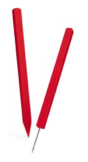 18" Hazard Markers with Spike (Red) - Set of 25