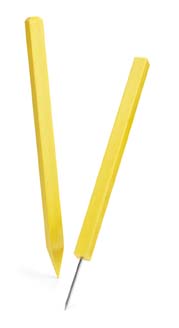 24" Hazard Markers with Spike (Yellow) - Set of 25