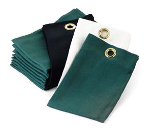 Black Trifold Cotton Tee Towels - Case of 12 Dozen (144 Towels)