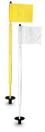 Tournament Jr. Flagstick Practice Green Marker / Solid Flag Sets - Set of 9