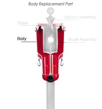 Ball Washer Brush Assembly