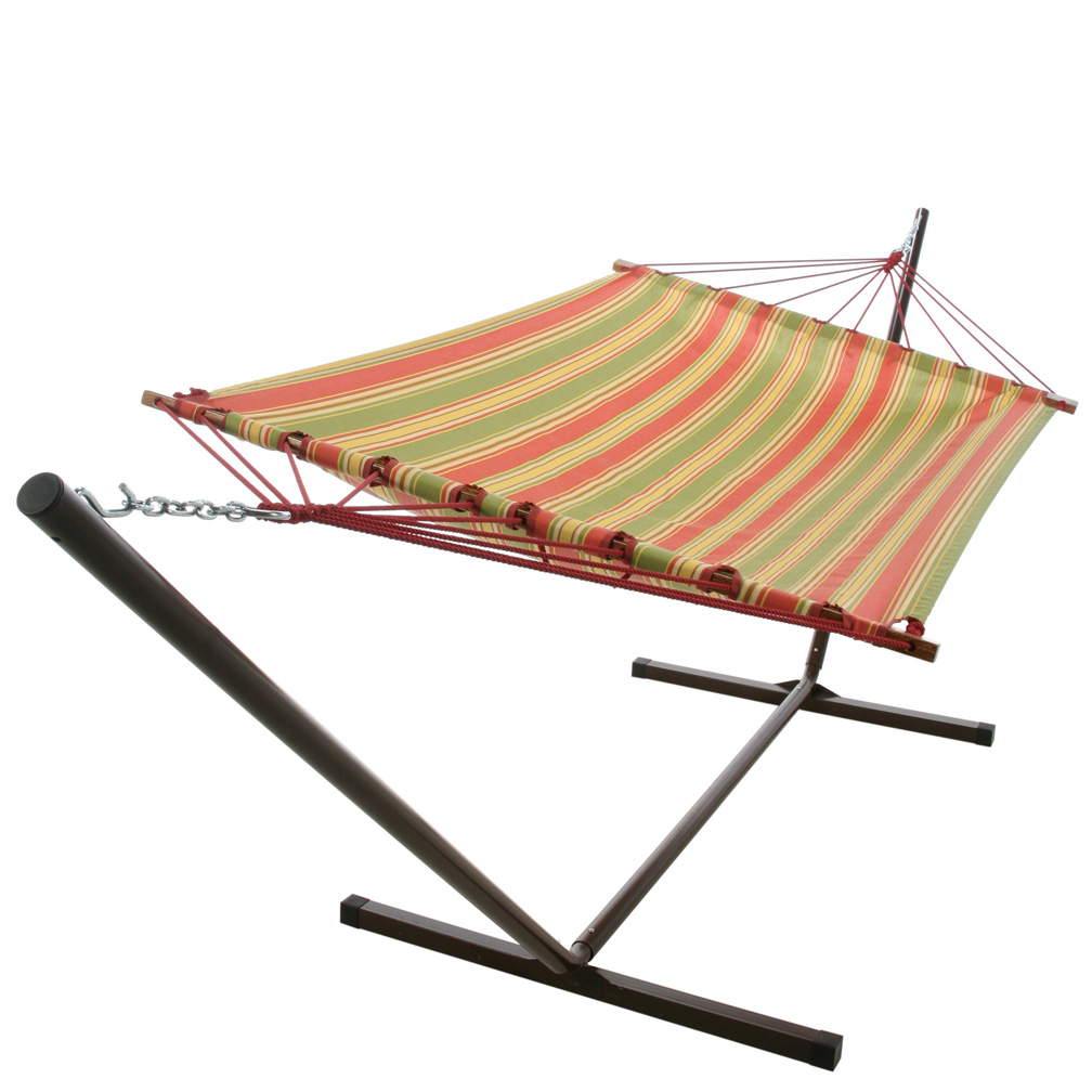 Castaway Hammocks QTULSA Large Quilted Hammock Tulsa Stripe