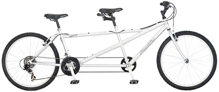 Pacific 26" Dualie Tandem 21-Speed Road Bike - White / 264140PA