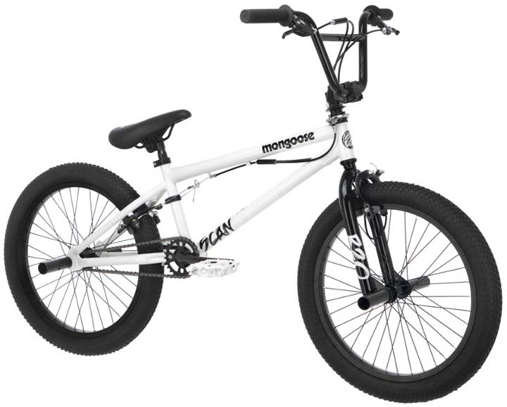 Mongoose 20 inch Boys Scan R20 Freestyle Bike -White