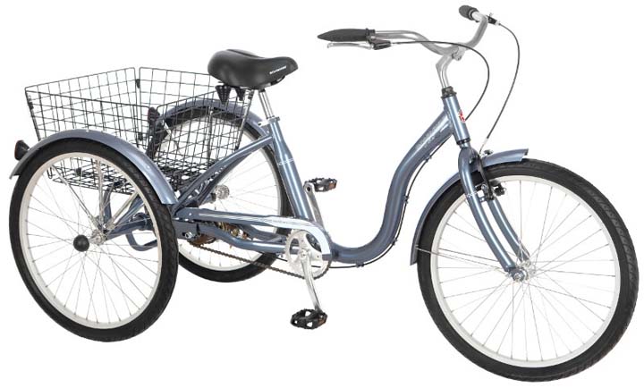 24 Unisex Meridian Adult Tricycle / Trike from Schwinn (Slate Blue)