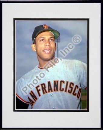 Orlando Cepeda, San Francisco Giants Double Matted 8" X 10" Photograph in Black Anodized Aluminum Frame