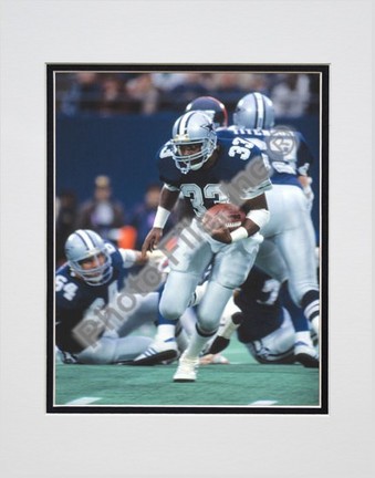 Tony Dorsett, Dallas Cowboys Double Matted 8" X 10" Photograph (Unframed)