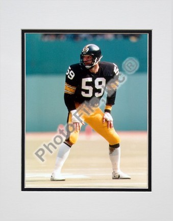 Jack Ham, Pittsburgh Steelers Double Matted 8" X 10" Photograph (Unframed)