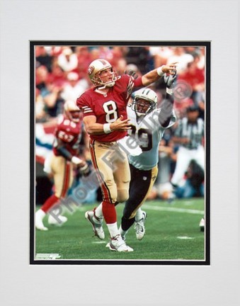 Steve Young Double Matted 8" X 10" Photograph (Unframed)