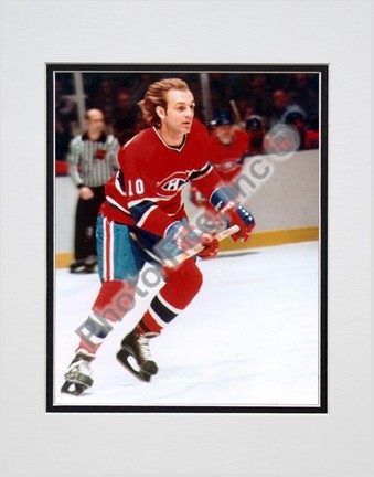 Guy Lafleur, Montreal Canadiens Double Matted 8" X 10" Photograph (Unframed)
