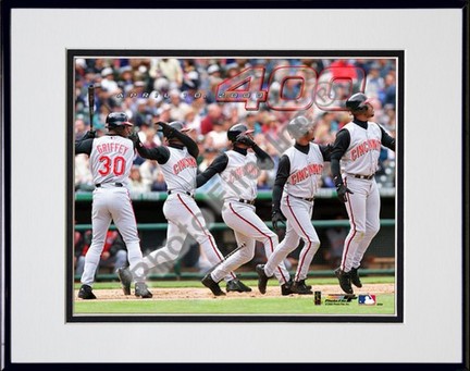 Ken Griffey, Jr., Cincinnati Reds "400th Home Run Multi-Exposure" Double Matted 8" X 10" Photograph 