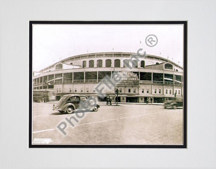 Chicago Cubs "Wrigley Field" Double Matted 8" X 10" Photograph (Unframed)