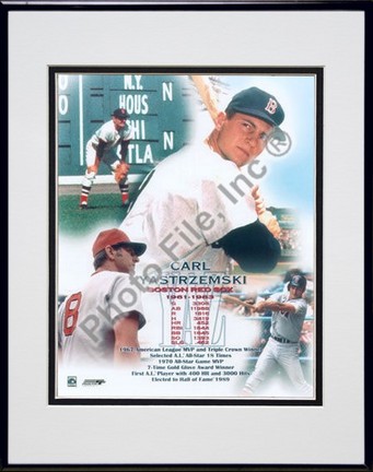 Carl Yastremski, Boston Red Sox "Legends Of The Game Composite" Double Matted 8" X 10" Photograph in