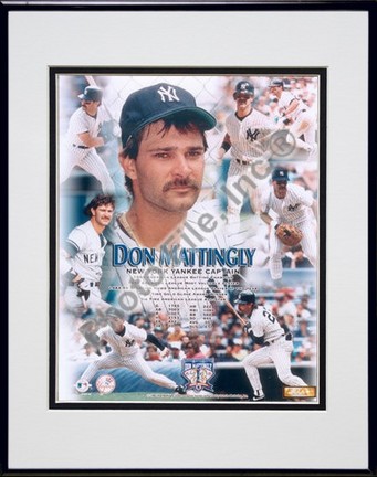 Don Mattingly, New York Yankees "Legends Of The Game Composite" Double Matted 8" X 10" Photograph in