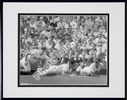 Brooks Robinson, Baltimore Orioles "Multi-Exposure" Double Matted 8" X 10" Photograph in Black Anodi