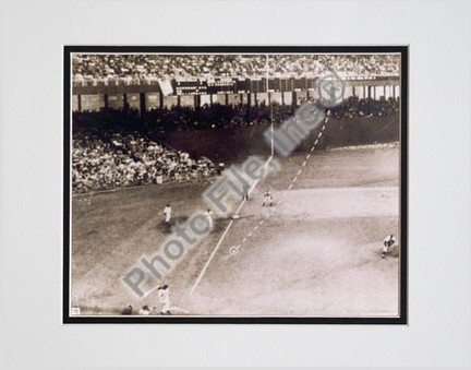 Bobby Thomson, New York Giants "1951 Home Run Dotted Line" Double Matted 8" X 10" Photograph (Unfram