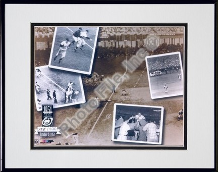 Bobby Thomson, New York Giants "1951 Home Run PF Gold Composite Limited Edition" Double Matted 8" X 10&qu