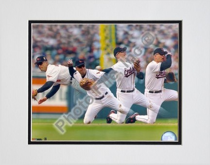 Cal Ripken, Jr., Baltimore Orioles "Multi-Exposure" Double Matted 8" X 10" Photograph (Unframed)