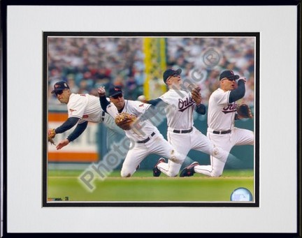 Cal Ripken, Jr., Baltimore Orioles "Multi-Exposure" Double Matted 8" X 10" Photograph in Black Anodi