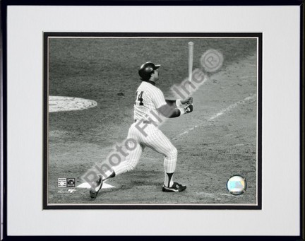 Reggie Jackson, New York Yankees "1977 World Series, 6th Last Game, 3rd Home Run" Double Matted 8" X 10&q