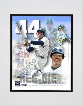 Reggie Jackson, Double Matted 8" X 10" Photograph (Unframed)