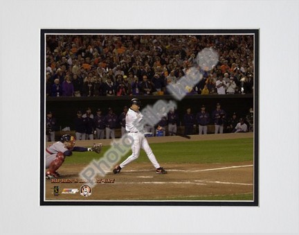 Cal Ripken, Jr., Baltimore Orioles "Last At Bat" Double Matted 8" X 10" Photograph (Unframed)