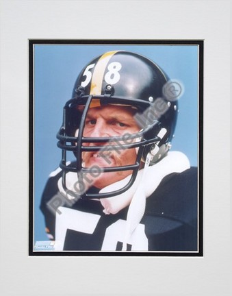 Jack Lambert, Pittsburgh Steelers Double Matted 8" X 10" Photograph (Unframed)