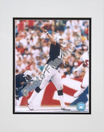 Jim Plunkett, Oakland Raiders Double Matted 8" X 10" Photograph (Unframed)