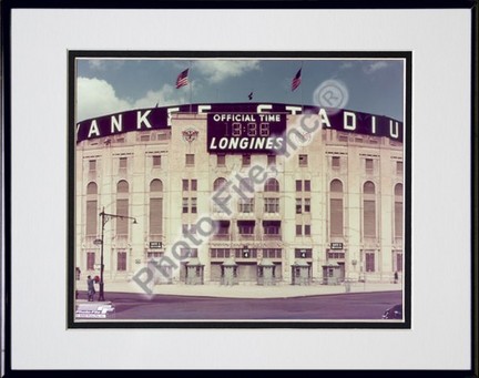 New York Yankees "Outside / Color" Double Matted 8" X 10" Photograph in Black Anodized Aluminum Fram
