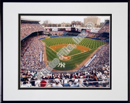 New York Yankees "Inside" Double Matted 8" X 10" Photograph in Black Anodized Aluminum Frame