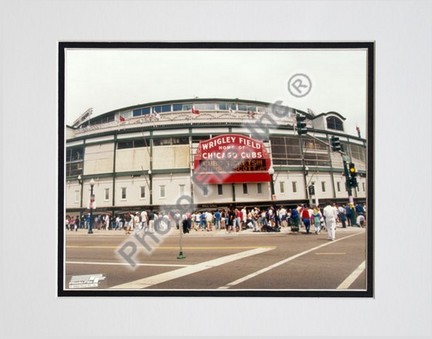 Chicago Cubs "Outside / Color" Double Matted 8" X 10" Photograph (Unframed)
