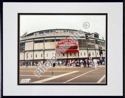 Chicago Cubs "Outside / Color" Double Matted 8" X 10" Photograph in Black Anodized Aluminum Frame