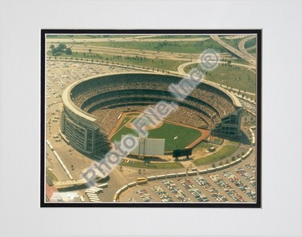 New York Mets "Arial View" Double Matted 8" X 10" Photograph (Unframed)