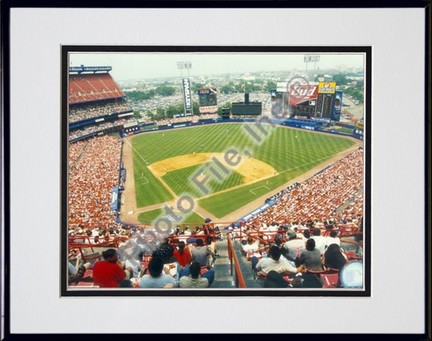 New York Mets "Stadium" Double Matted 8" X 10" Photograph in Black Anodized Aluminum Frame