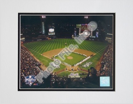 New York Mets "Shea Stadium 2000 World Series" Double Matted 8" X 10" Photograph (Unframed)
