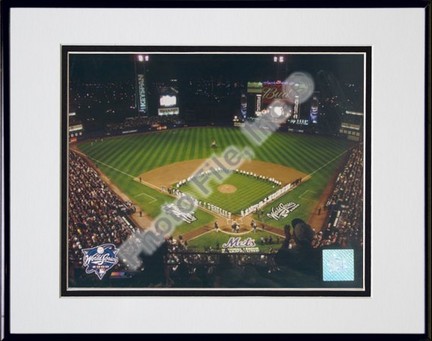 New York Mets "Shea Stadium 2000 World Series" Double Matted 8" X 10" Photograph in Black Anodized A